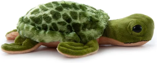 Vista 6 de The Petting Zoo Peluche de tortuga marina, regalos para niños, animales salvajes del océano Onez, juguete de peluche de tortuga marina de 14 pulgadas
