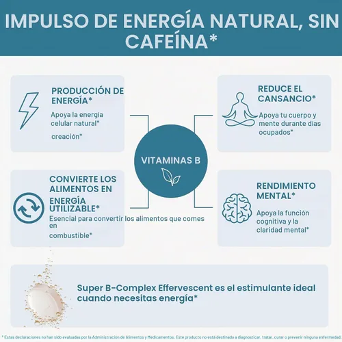 Vista 4 de Suplemento efervescente líquido metilado de vitamina B supercomplejo B