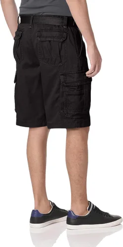 Vista 4 de Unionbay Survivor pantalones cortos de cargo con cinturón para hombre