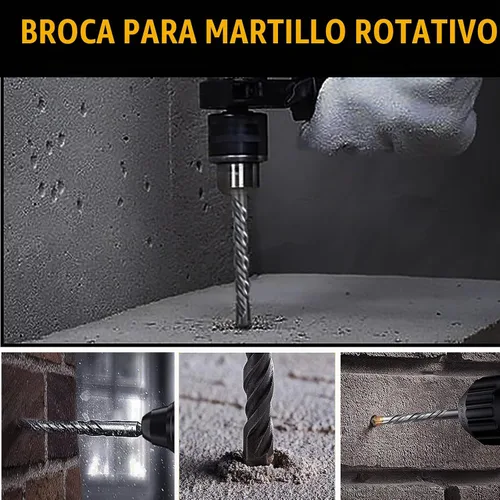 Vista 6 de Broca rotatoria máxima del martillo de 1-1/2" "x 31.5", broca concreta