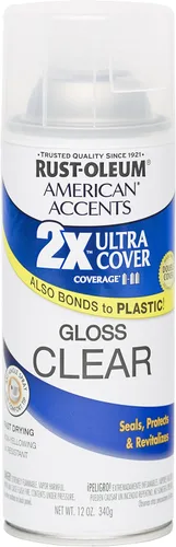 Vista 3 de Rust Oleum 280720 American Accents Ultra Cover 2X Pintura en aerosol, color Satin Lagoon, 12 onzas Laguna Satinado