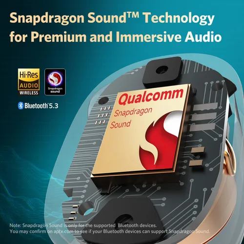 Vista 2 de EarFun Free Pro 3 Auriculares inalámbricos con cancelación de ruido, sonido de alta resolución, Snapdragon Sound con Qualcomm aptX™ Adaptive, 6