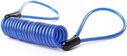 Vista 9 de Cable de bloqueo de disco, cable de seguridad de acero de seguridad, cuerda de recordatorio para scooter, motocicleta, motocicleta, vehículo