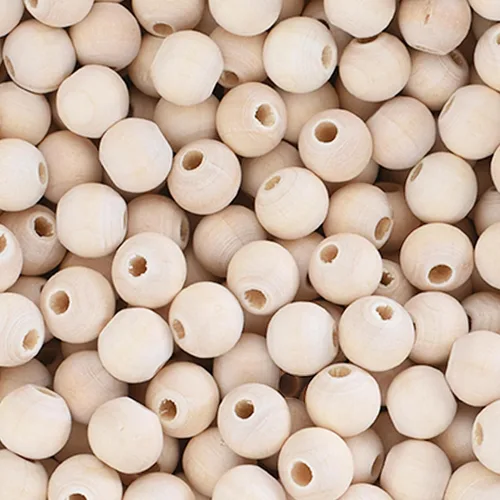 Vista 91 de Mandala Crafts - 2000 cuentas de madera redondas pequeñas de 6 mm para manualidades, suministros de macramé - cuentas de madera natural negra sin