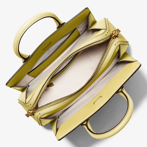 Vista 3 de Michael Kors - Laila, bolso pequeño para mujer Herrajes dorados/Cuero/Limón