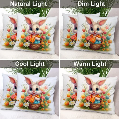 Vista 250 de Batmerry Autumn Pumpkin Templeton Throw Pillow Covers, Green Leaves Paths Forests Decorative Pillow Covers Digital Printing Blended for Couch Sofa