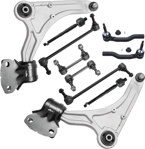 Vista 42 de Detroit Axle - Kit de suspensión delantera de 10 piezas para Chevrolet Trailblazer GMC Envoy 2004-2007 2005 2006 Soportes de brazo de control