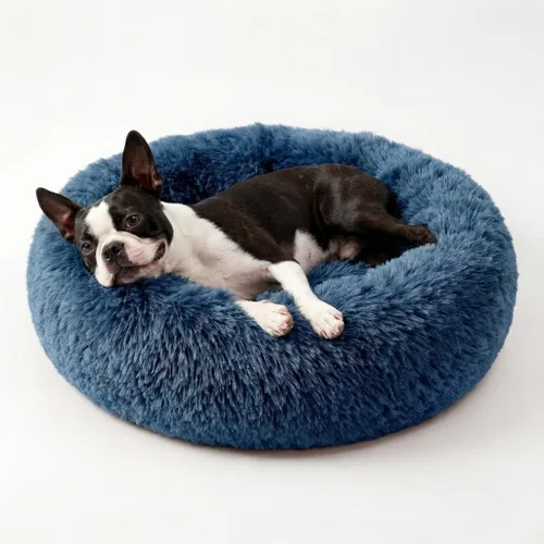 Vista 67 de Cama para perros pequeños, cama calmante para perros pequeños, antiansiedad, cama para cachorros, lavable a máquina, esponjosa, de lujo Verde militar
