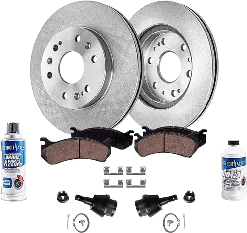Vista 75 de Detroit Axle - Rotores de freno para Jeep Compass 2015-2022 Renegade 2016-2022 Fiat 500X 2016-2022, 2018, 2019, 2020, 2021. Reemplazo de rotores