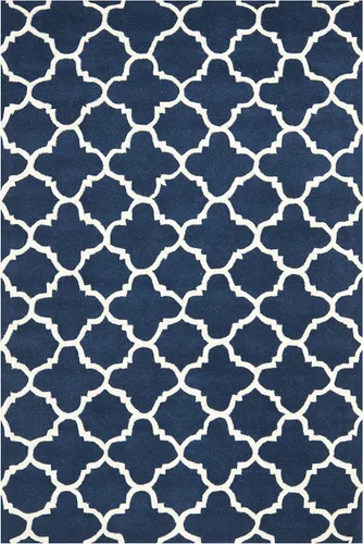 Vista 43 de SAFAVIEH Chatham Collection - Alfombra decorativa de 2 x 3 pies, color negro y marfil, lana cuadriculada enrejada hecha a mano, ideal para zonas