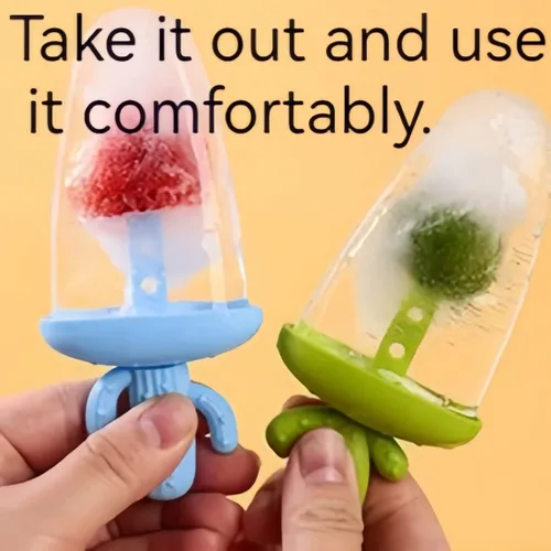 Vista 3 de AuraGlor Juego de moldes para paletas de cactus, moldes familiares para hacer helados, accesorios de cocina congelados, fácil liberación, saludable