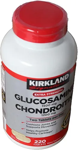 Vista 2 de Kirkland Signature Glucosamina y condroitina, 220 tabletas (paquete de 4)