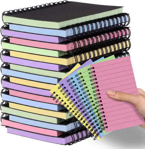Vista 33 de Jutom 2 cuadernos pequeños en espiral, blocs de notas de 3 x 5 pulgadas, cuadernos de bolsillo pequeños a granel, mini bloc de notas con páginas