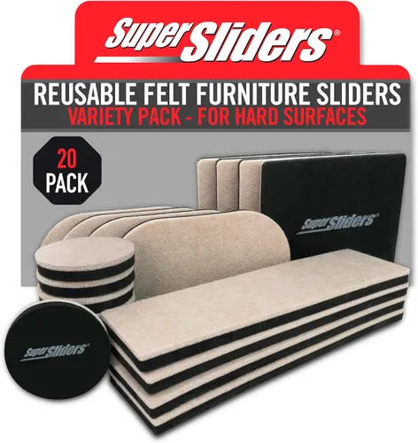 Vista 10 de Deslizadores de muebles reutilizables para superficies tapizadas, 4702995N