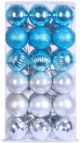 Vista 151 de Esferas pequeñas de Navidad de bronce y dorado de 1.6 pulgadas, adornos para decoración de árbol de Navidad, bolas colgantes inastillables