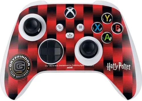 Vista 8 de Skinit Calcomanía para juegos compatible con el controlador Xbox Series S – Diseño oficial de Wizarding Worlds Harry Potter Deathly Hallows Symbol