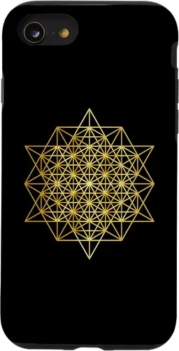Vista 13 de Funda de yoga espiritual Yantra para iPhone 15 Geometría Sagrada La Rejilla de la Vida