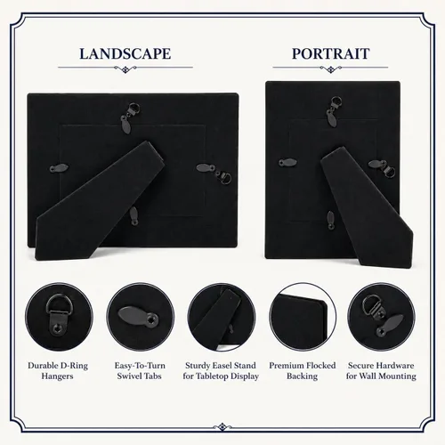 Vista 4 de Clase 2022 2023 2024 – Memoria de celebración personalizada de cuero sintético para graduar o colgar en la mesa, foto personalizada de cuero