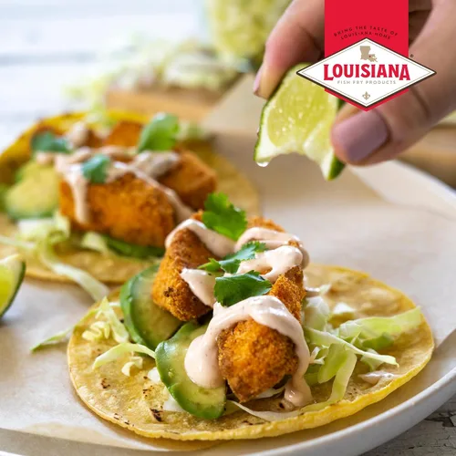 Vista 6 de Louisiana Fish Fry Air Fryer - Mezcla de revestimiento sazonado para pescado - 5 onzas