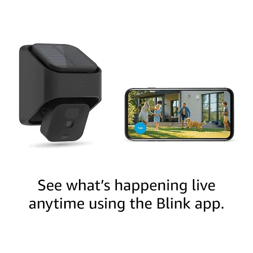 Vista 5 de Blink Outdoor (3ª generación) + Solar Panel Charging Mount – Cámara HD de seguridad inteligente, alimentación solar, detección de movimiento