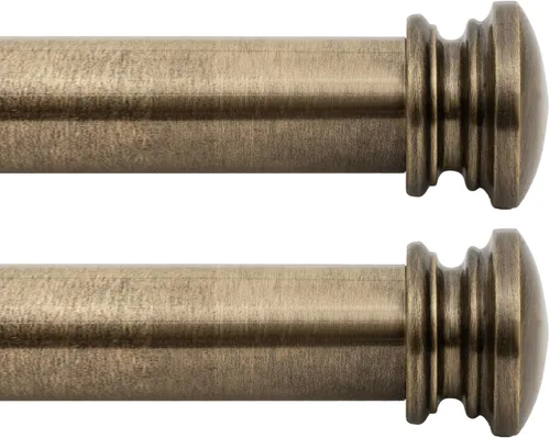 Vista 27 de Deco Window - Varilla ajustable para cortinas para ventanas de 18 a 44 pulgadas, poste de hierro de 1 pulgada extendible de alta resistencia