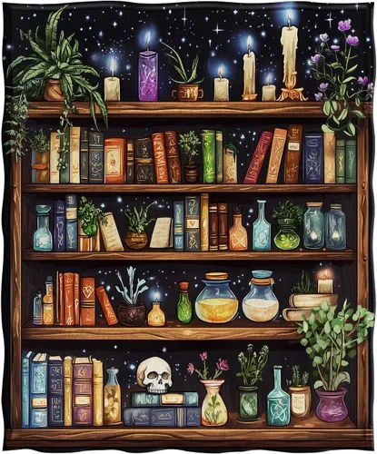 Vista 3 de Jekeno Estantería de Libros Manta Regalos para Mujeres Hombres Niños Niñas Papá Mamá Adolescentes Amigos Cumpleaños Navidad Halloween Pascua Regalos