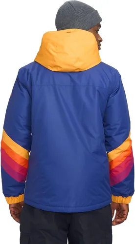 Vista 2 de Tipsy Elves Chaquetas de esquí para hombre - Divertidas y coloridas prendas de esquí con capucha impermeables para adultos