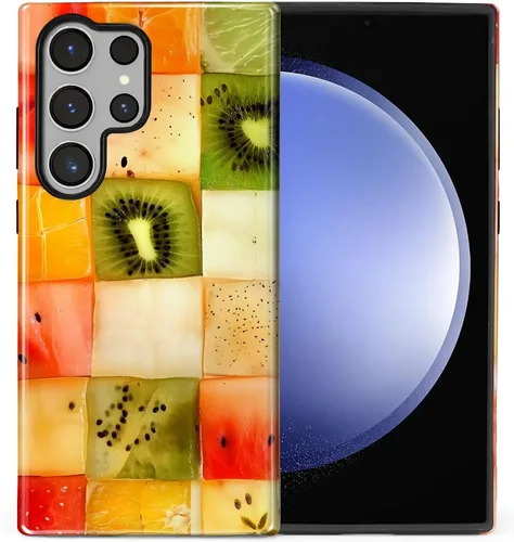 Vista 32 de Funda compatible con Samsung Galaxy S23, funda híbrida de protección rígida de 2 capas, a prueba de golpes, funda protectora resistente para Lata