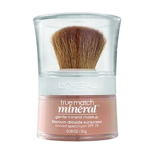 Vista 11 de L'Oréal Paris True Match - Maquillaje de base mineral en polvo suelto, color sable suave, 0.35 onzas Negro suave