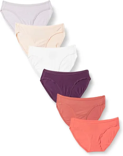 Vista 45 de Amazon Essentials Ropa interior de bikini de algodón y elastano para mujer (disponible en tallas grandes)