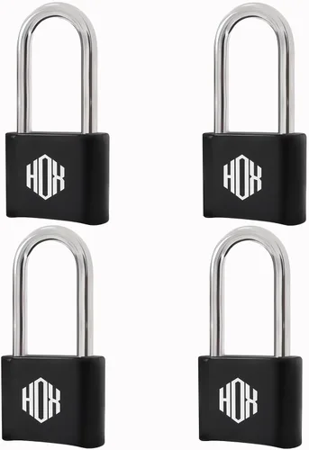 Vista 9 de HOX Cerradura de combinación de 4 dígitos, candado resistente