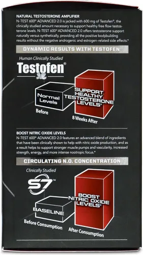 Vista 2 de PMD Sports N-Test 600 Advanced Nitric Oxide Booster para hombres – con testofeno clínicamente estudiado – Músculo magro y ganancias de fuerza