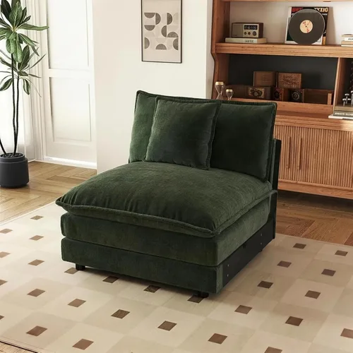 Vista 96 de SoarFlash Sofá modula, de felpilla, posición de en medio, beige