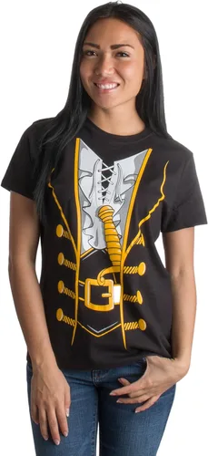 Vista 32 de Camiseta de disfraz navideño para mujer, camiseta de Halloween y Navidad pirata para mujer