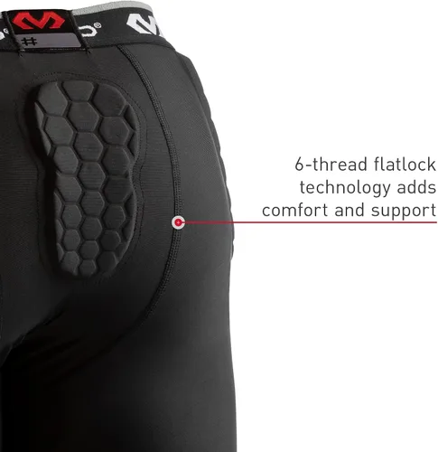 Vista 8 de McDavid Men's Compression Shorts wHEX Pads Dual-Density Tights wHip, Tailbone, Thigh Padding for wCup Pocket, Football