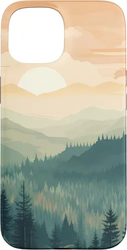 Vista 6 de iPhone 16 Landscape Nature Mountains Trees Case