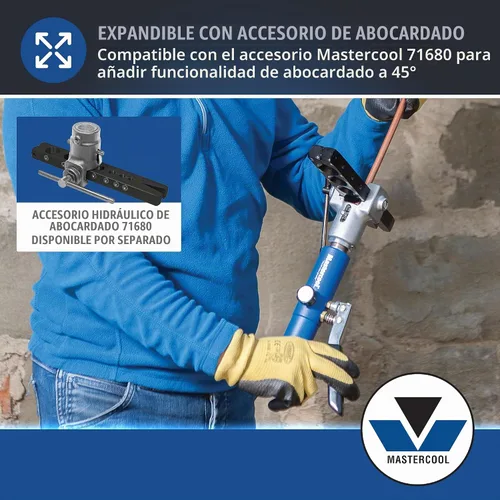 Vista 6 de Mastercool 71600-A Hydra-Swage Kit de expansor de tubo de 7 cabezales