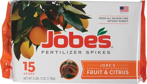 Vista 17 de Espinas fertilizadoras para hoja perenne de Jobe’s 13-3-4 fertilizante con tiempo de liberación para junípero, ciprés y todos los otros árboles