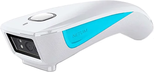 Vista 6 de NETUM Escáner de código de barras láser inalámbrico 1D compatible con Bluetooth, lector de código de barras USB de bolsillo pequeño funciona