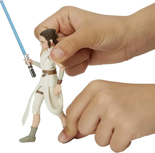 Vista 8 de STAR WARS Galaxy of Adventures The Rise of Skywalker Rey Figura de acción de 5 pies con divertido movimiento de acción de sable de luz
