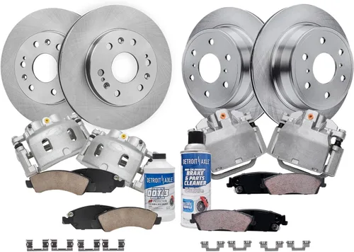 Vista 48 de Detroit Axle - Rotores de freno para Chrysler 200 2015 2016 2017, Rotores de freno de disco de reemplazo: 12.01" pulgadas delantero y 10.95