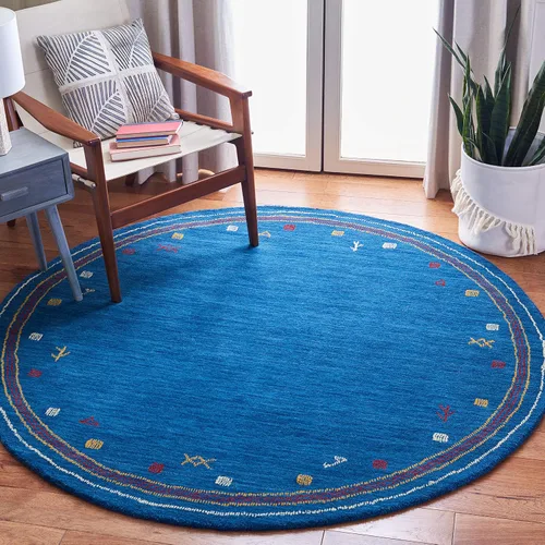 Vista 12 de SAFAVIEH Himalaya Collection - Alfombra de pasillo, 2.3 x 6 pies, azul, hecha a mano, de lana tribal bohemia, ideal para zonas de alto tráfico