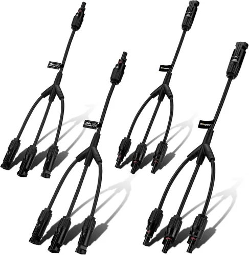 Vista 17 de BougeRV - Kit de herramientas de enchufe de cable adaptador paralelo para panel solar de derivación en Y