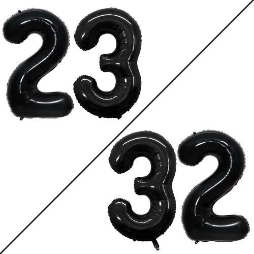 Vista 357 de Goer, conjunto de globos de papel aluminio para decoraciones de cumpleaños, globos de las letras de feliz cumpleaños y de números Oro