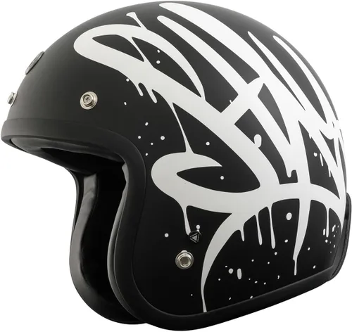 Vista 10 de TORC T50/Del Mar Casco de Motocicleta con Cara Abierta 3/4 con Gráficos