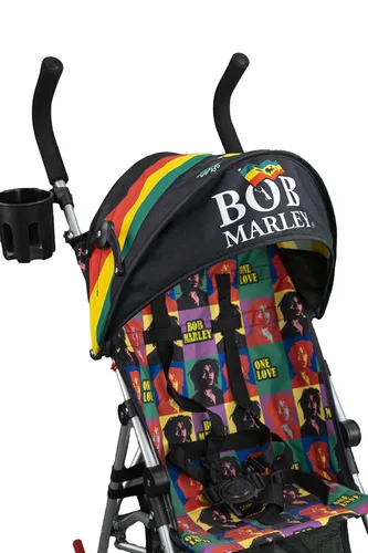 Vista 2 de Cochecito plegable ultraligero con correa de hombro fácil de llevar, arnés de seguridad de 5 puntos, además de muchas características, equipo Bob