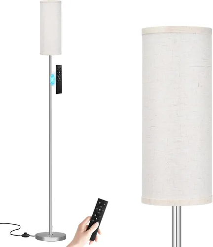 Vista 8 de Ambimall Lámparas de pie de 64 pulgadas para sala de estar con control remoto y colores regulables continuos, temperatura y brillo, lámpara de pie