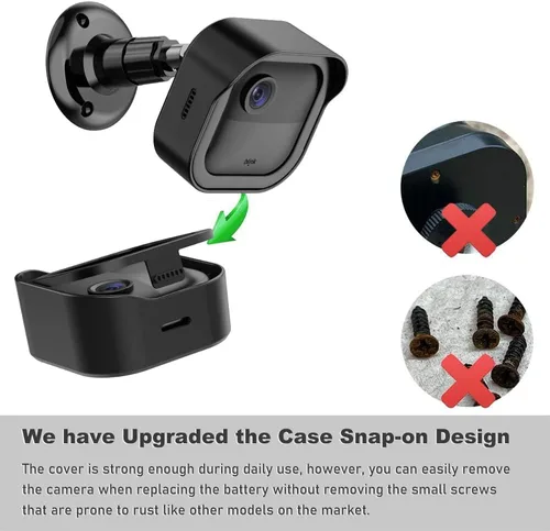 Vista 3 de Nuevo Blink - Soporte de pared para cámara para exteriores, montaje ajustable de 360° y carcasa protectora a prueba de clima con módulo Blink Sync