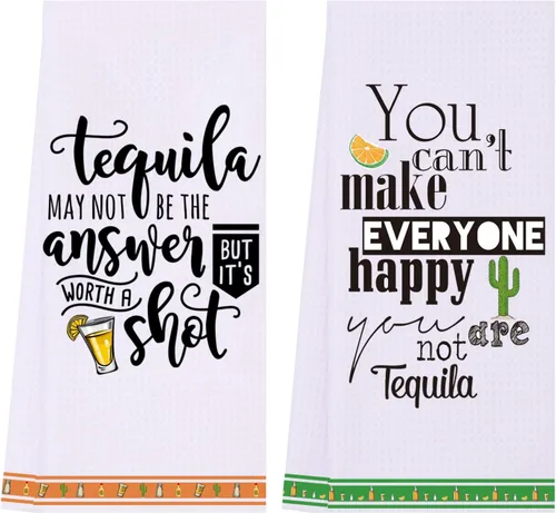 Vista 11 de LXOMILL Toallas de Cocina Divertidas, Regalos para Amigas, Regalos de Cumpleaños de Oro para Mujeres Mejores Amigas Chicas Mamá, Juego de Toallas