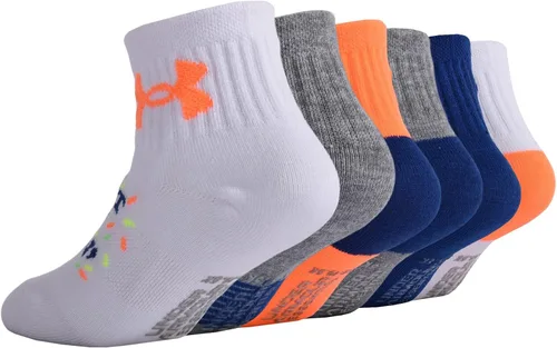 Vista 4 de Under Armour Paquete múltiple de calcetines estampados para niños